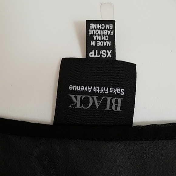 Saks "BLACK" label sequin sheer top - Picture 4 of 8